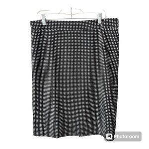 COUNTERPARTS MIDI Fall Women’s Black & White Skirts Size L NWOT
